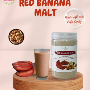 Red Banana Malt – A Sip of Natural Strength!Packed with Red Banana, Palm Candy, Nuts & Super See
